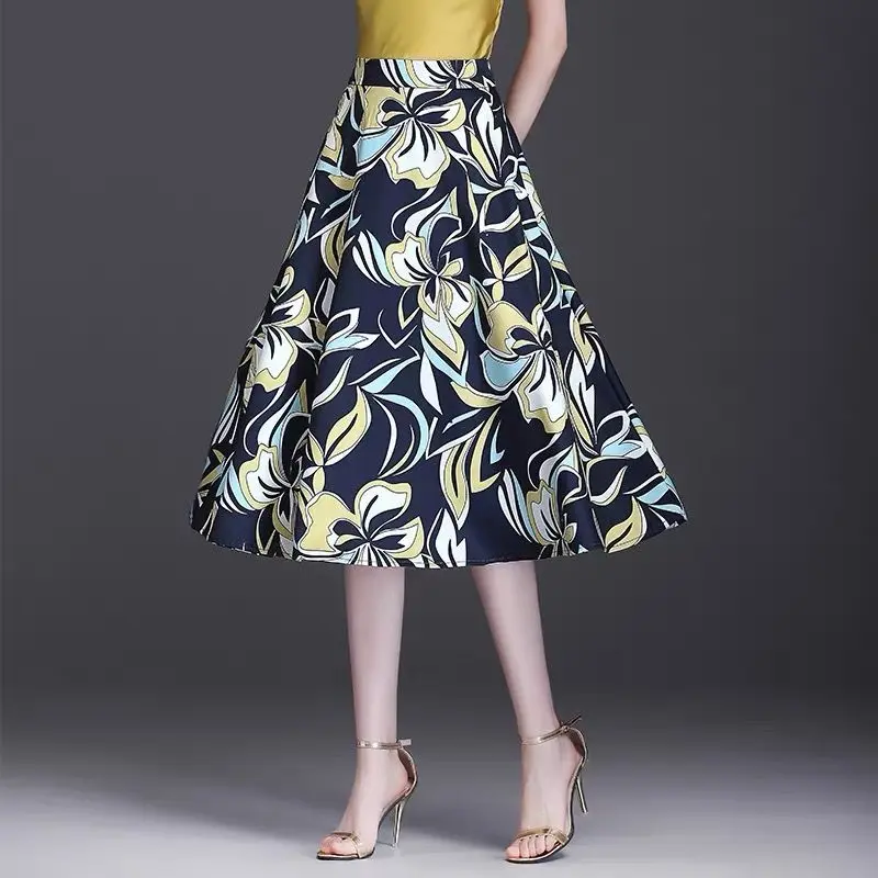 Fashion Printed Pockets Elegant Floral Skirts Women's Clothing 2025 Summer New Loose Office Lady Zipper High Waist Skirts
Fashion Printed Pockets Elegant Floral Skirts Women's Clothing 2025 Summer New Loose Office Lady Zipper High Waist Skirts