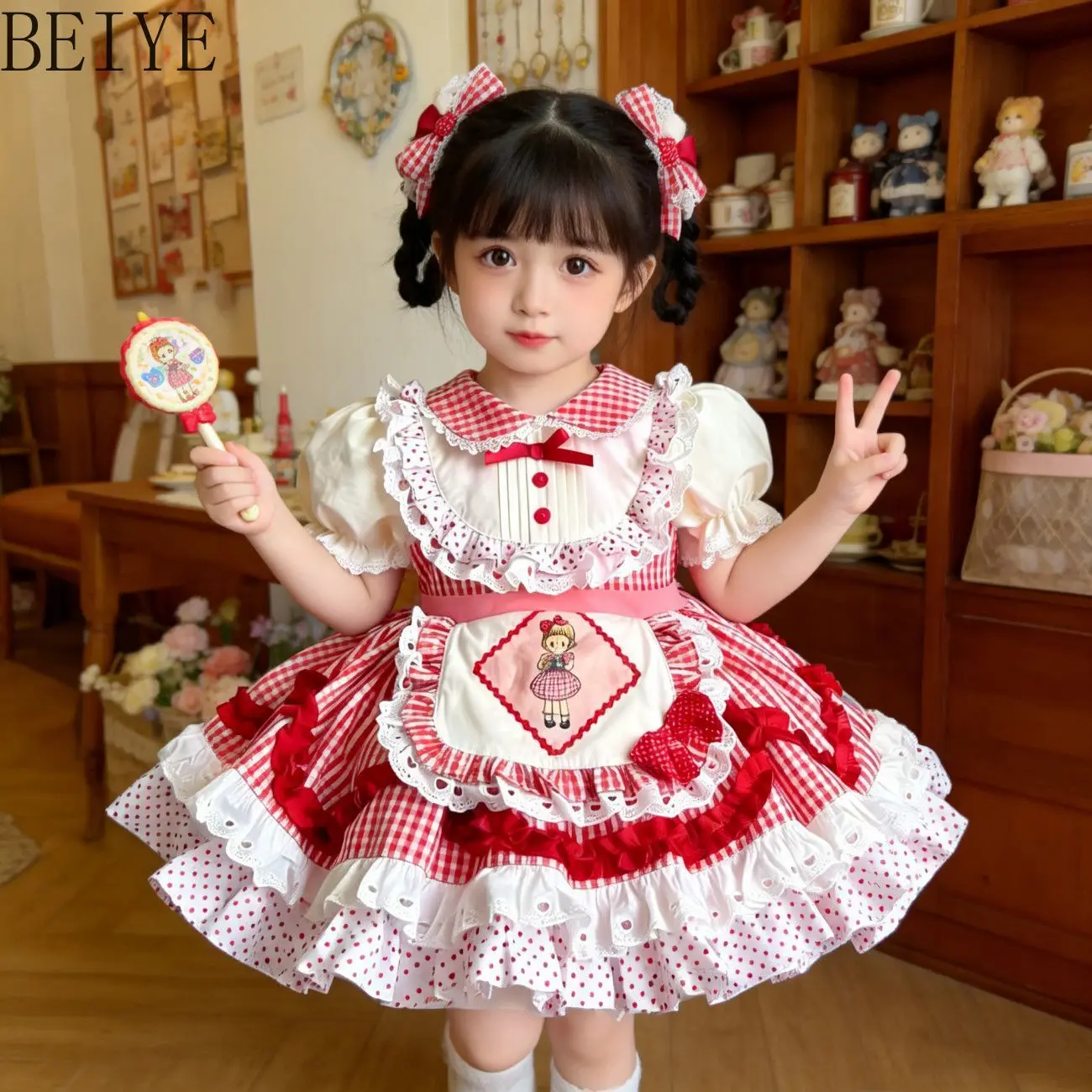 2026 Summer New Sweet Princess Lolita Style Girls' Birthday Dress Plaid Tutu Cute Short Kawaii Party Girls Casual Dresses
2026 Summer New Sweet Princess Lolita Style Girls' Birthday Dress Plaid Tutu Cute Short Kawaii Party Girls Casual Dresses