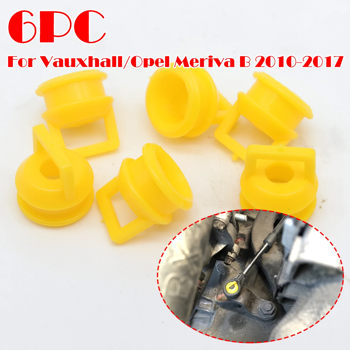 6X AT Shift Cable Bushing Linkage Rubber Sleeve Bands Grommet Clips Wear-resistant For Vauxhall Opel Meriva B 2010 2011-2017
6X AT Shift Cable Bushing Linkage Rubber Sleeve Bands Grommet Clips Wear-resistant For Vauxhall Opel Meriva B 2010 2011-2017