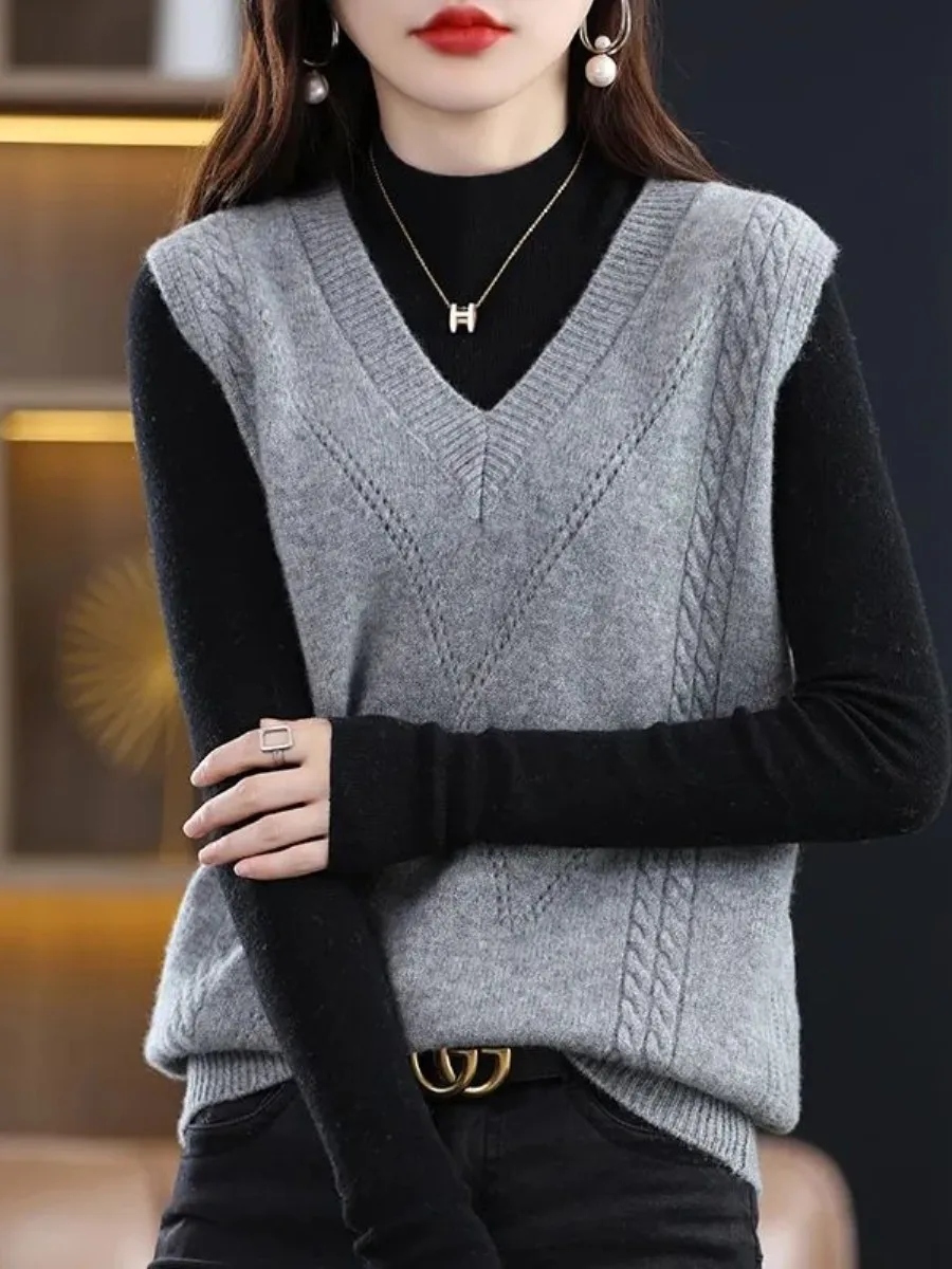Women's Knitted Sweater Vest Outerwear Spring Autumn Long Sve Ultra ort Sle Fce Yarn Commute Faion 2025 New Model
Women's Knitted Sweater Vest Outerwear Spring Autumn Long Sve Ultra ort Sle Fce Yarn Commute Faion 2025 New Model