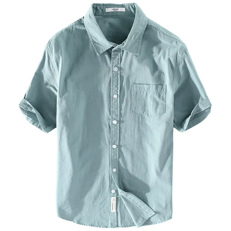 Summer pure cotton short sleeved shirt Men's business trend half sleeved men's casual breathable versatile shirt
Summer pure cotton short sleeved shirt Men's business trend half sleeved men's casual breathable versatile shirt