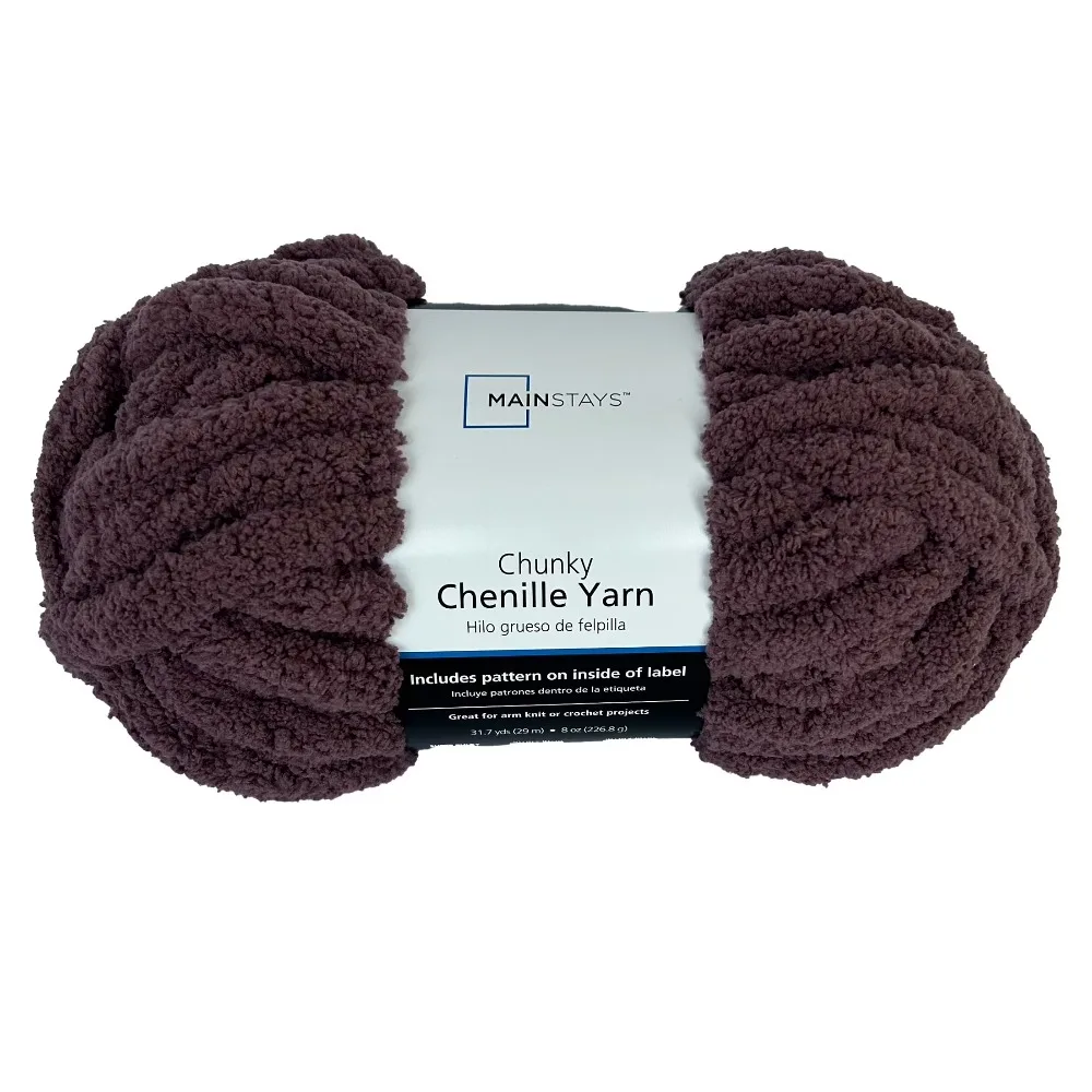 Super Bulky Chunky Chenille Yarn Soft Polyester Yarn for Hand Knitting Crochet DIY Craft Projects Thick Plush Roving Yarn 100% Polyester Purple 31.7 Yards
Super Bulky Chunky Chenille Yarn Soft Polyester Yarn for Hand Knitting Crochet DIY Craft Projects Thick Plush Roving Yarn 100% Polyester Purple 31.7 Yards