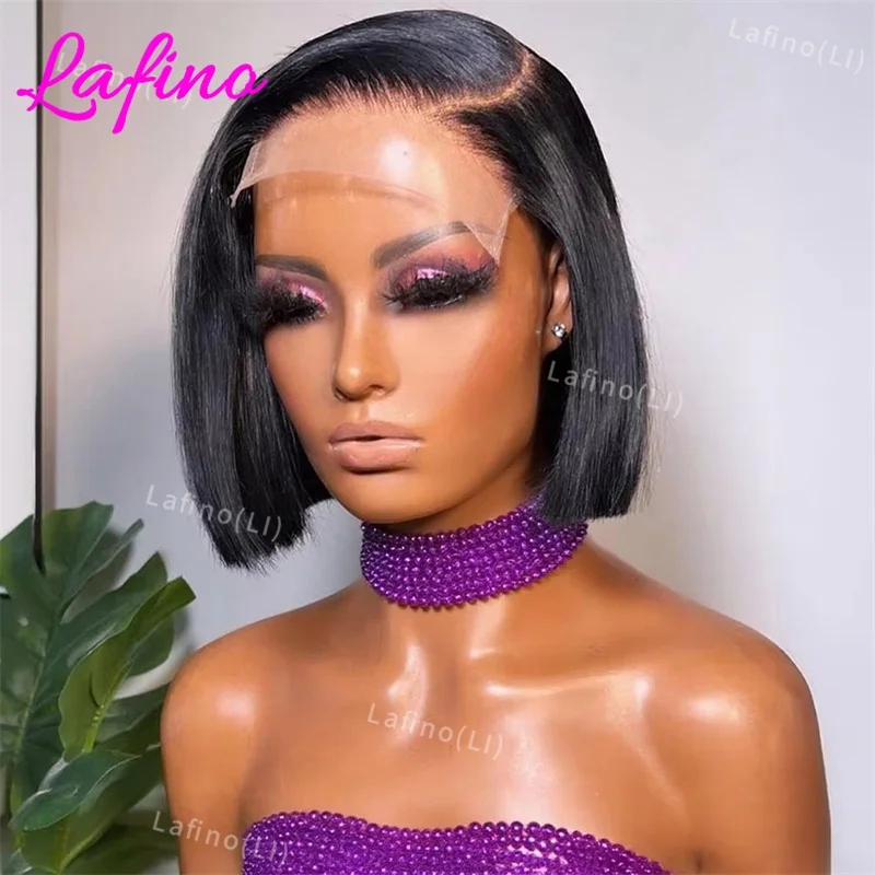 13x6 Short Bob Straight 5x5 Transparent Lace Front Wig 250% Density 100% Human Hair Pre Plucked Wigs For Black Women 14 16 Inch
13x6 Short Bob Straight 5x5 Transparent Lace Front Wig 250% Density 100% Human Hair Pre Plucked Wigs For Black Women 14 16 Inch