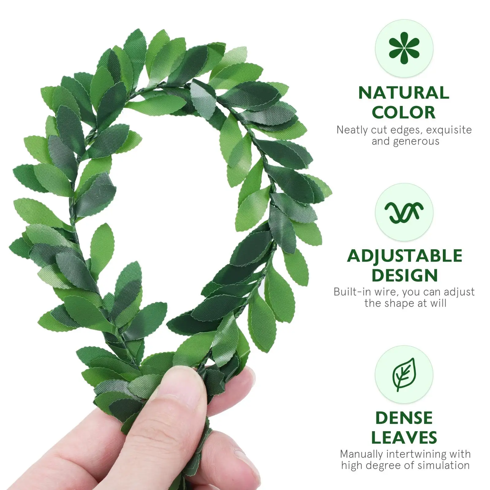 Green Leaves Simulated Green Leaves Headband Vines Wreath Foldable Shaped Christmas Decoration Hanging Home Party
Green Leaves Simulated Green Leaves Headband Vines Wreath Foldable Shaped Christmas Decoration Hanging Home Party