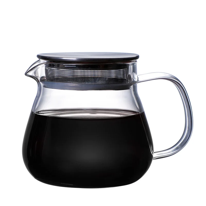 3X Heat Resistant Coffee Pot Hand Brewing Coffee Pot Steel Cover Transparent Sharing Pot Glass Brewing Pot With Handle
3X Heat Resistant Coffee Pot Hand Brewing Coffee Pot Steel Cover Transparent Sharing Pot Glass Brewing Pot With Handle