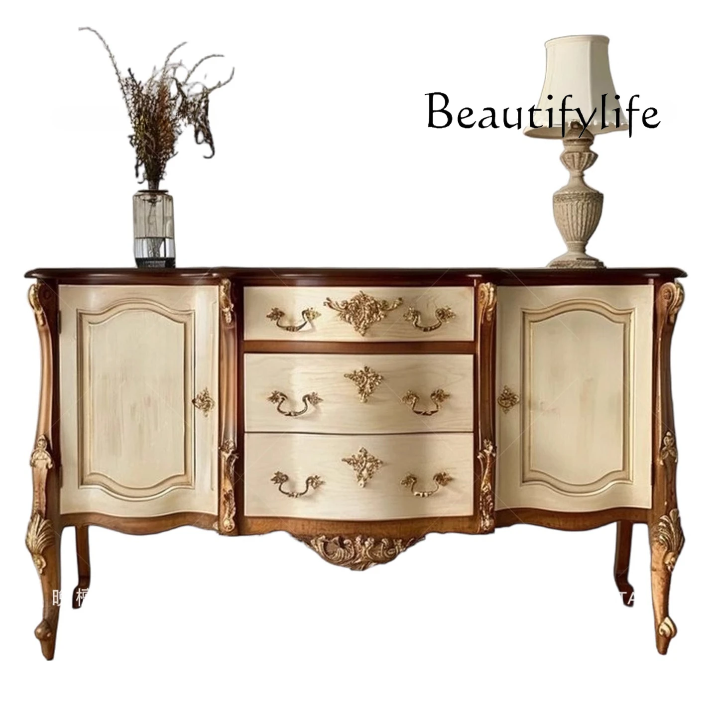 French retro solid wood porch cabinet European retro style entrance hall cabinet living room decoration cabinet
French retro solid wood porch cabinet European retro style entrance hall cabinet living room decoration cabinet