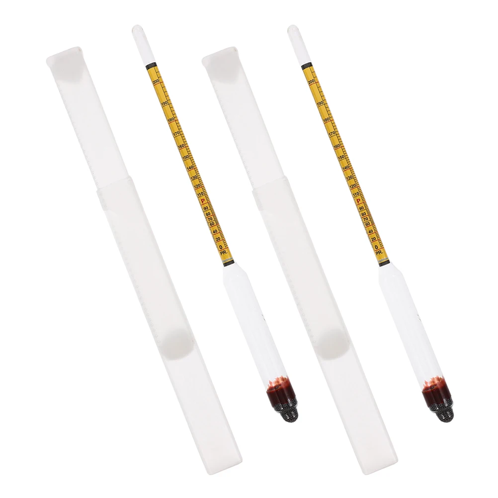 2 set Alcoholmeter 0-100% Liquid Density Hydrometer For Wine Making Kit Beginners Specific Gravity Measurement For Sake
2 set Alcoholmeter 0-100% Liquid Density Hydrometer For Wine Making Kit Beginners Specific Gravity Measurement For Sake