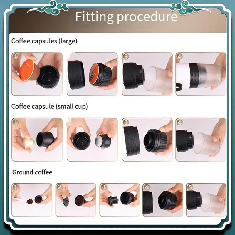Premium Wireless Electric Portable Coffee Machine For Car & Home Camping Coffee Maker 3In1 Capsule Powder Travel Coffee Maker
Premium Wireless Electric Portable Coffee Machine For Car & Home Camping Coffee Maker 3In1 Capsule Powder Travel Coffee Maker