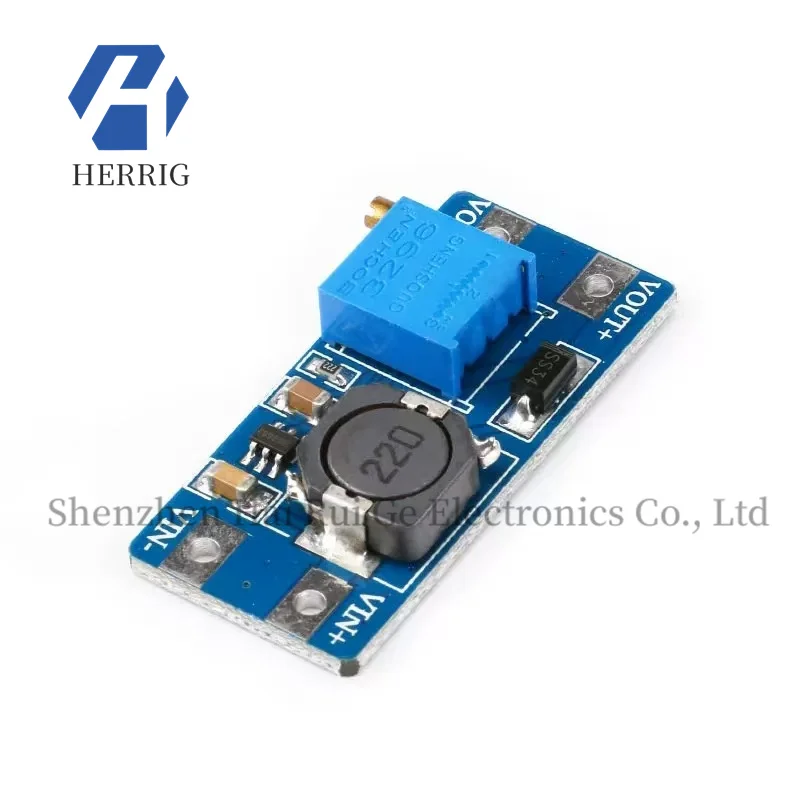 2A boost board DC-DC boost module, input 2/24V, output 5/9/12/28V, adjustable
2A boost board DC-DC boost module, input 2/24V, output 5/9/12/28V, adjustable