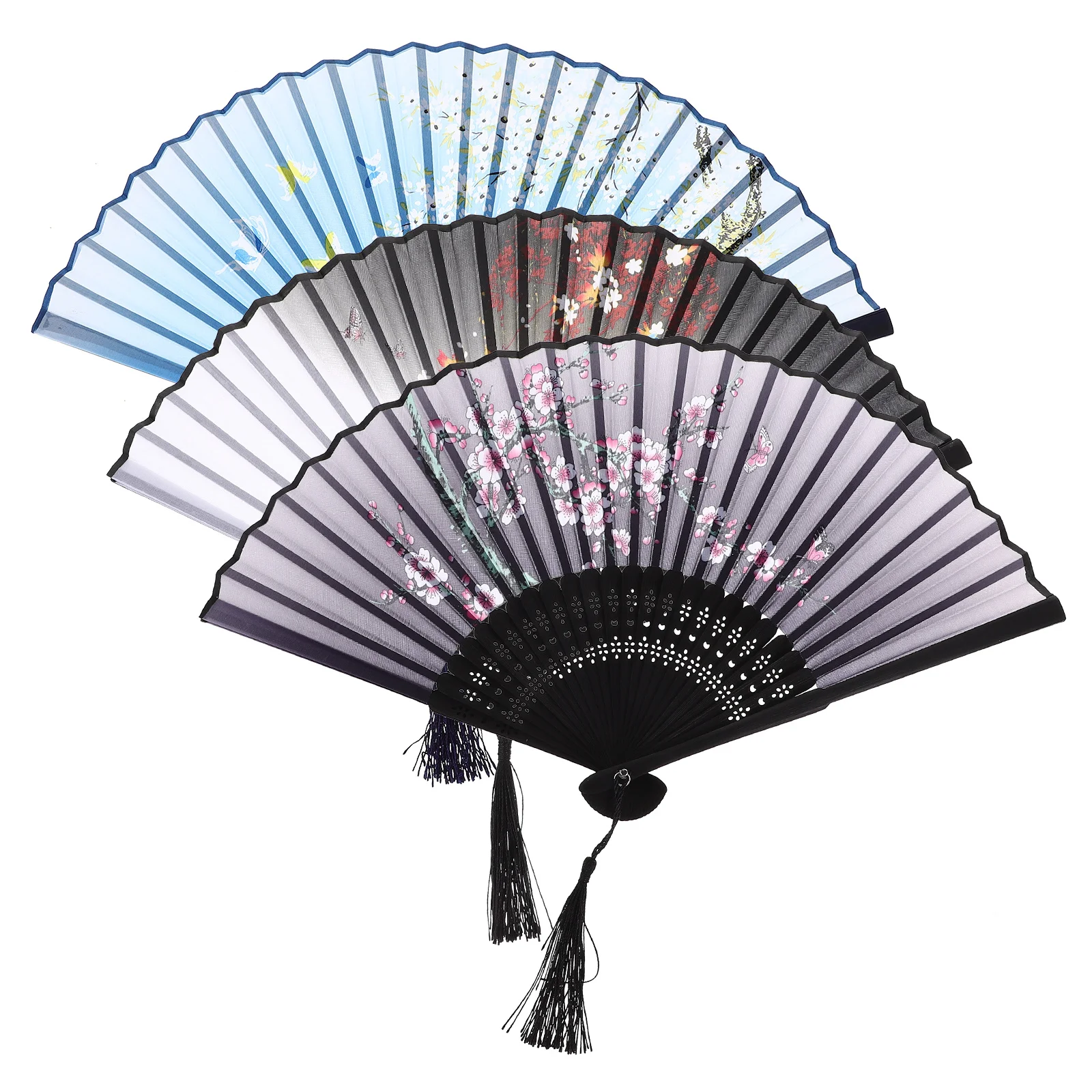 3Pcs Handheld Folding Fan Elegant Chinese Dance Fan with Tassel for Party Decor Photo Prop Summer Cooling Accessory
3Pcs Handheld Folding Fan Elegant Chinese Dance Fan with Tassel for Party Decor Photo Prop Summer Cooling Accessory