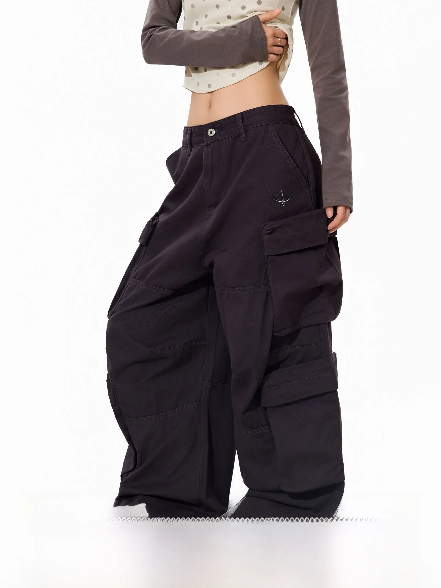 S3T5 Wide Leg Workwear Pants with Pocket Letter Print Casual Loose Fit Unisex High Street Style Cotton Leisure Trousers
S3T5 Wide Leg Workwear Pants with Pocket Letter Print Casual Loose Fit Unisex High Street Style Cotton Leisure Trousers