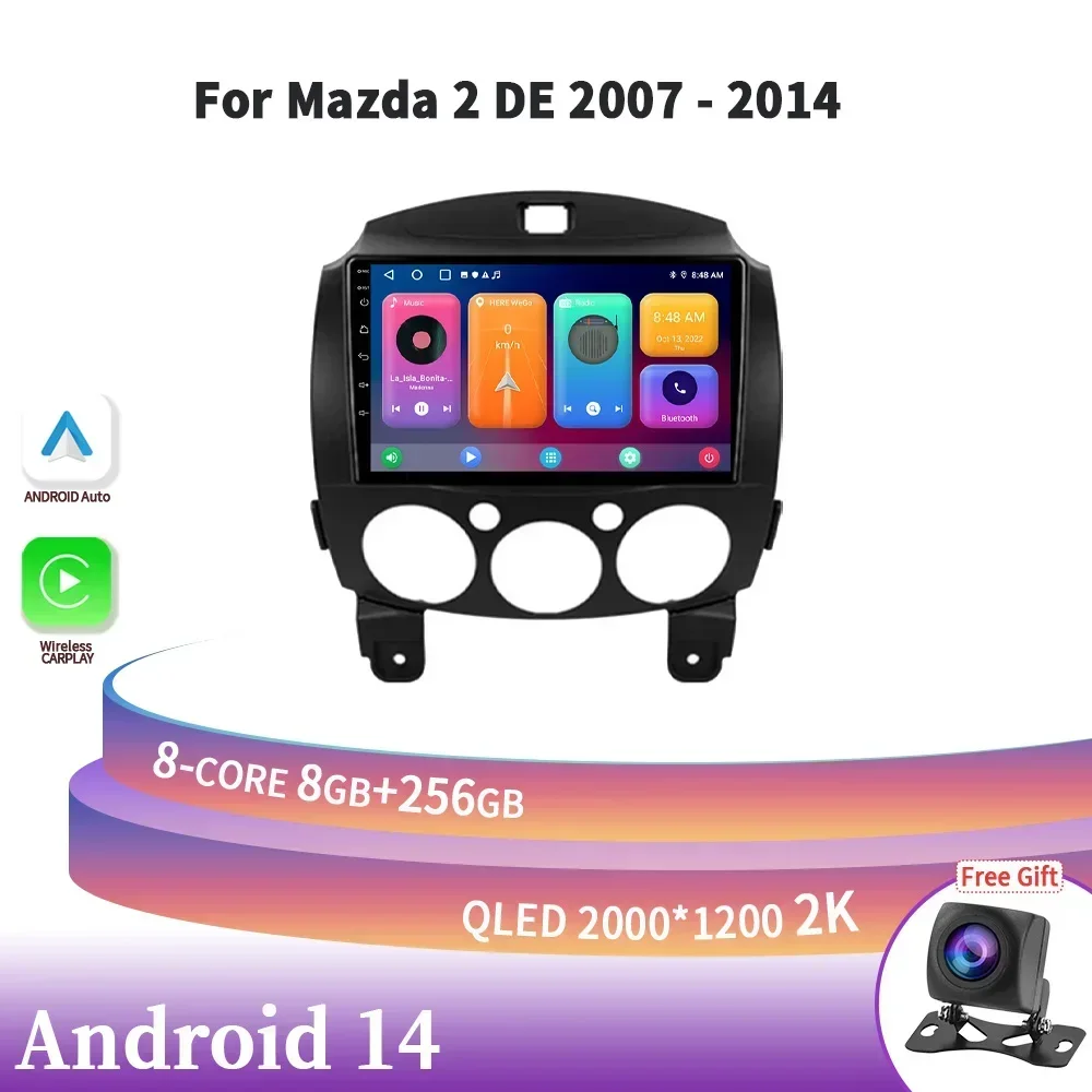 Android 14 Автомобильный экран для Mazda 2 DE 2007-2014 Беспроводной Carplay Стерео 4G Автомобильный радиоприемник Мультимедийный навигационный экран 2DIN GPS
Android 14 Автомобильный экран для Mazda 2 DE 2007-2014 Беспроводной Carplay Стерео 4G Автомобильный радиоприемник Мультимедийный навигационный экран 2DIN GPS