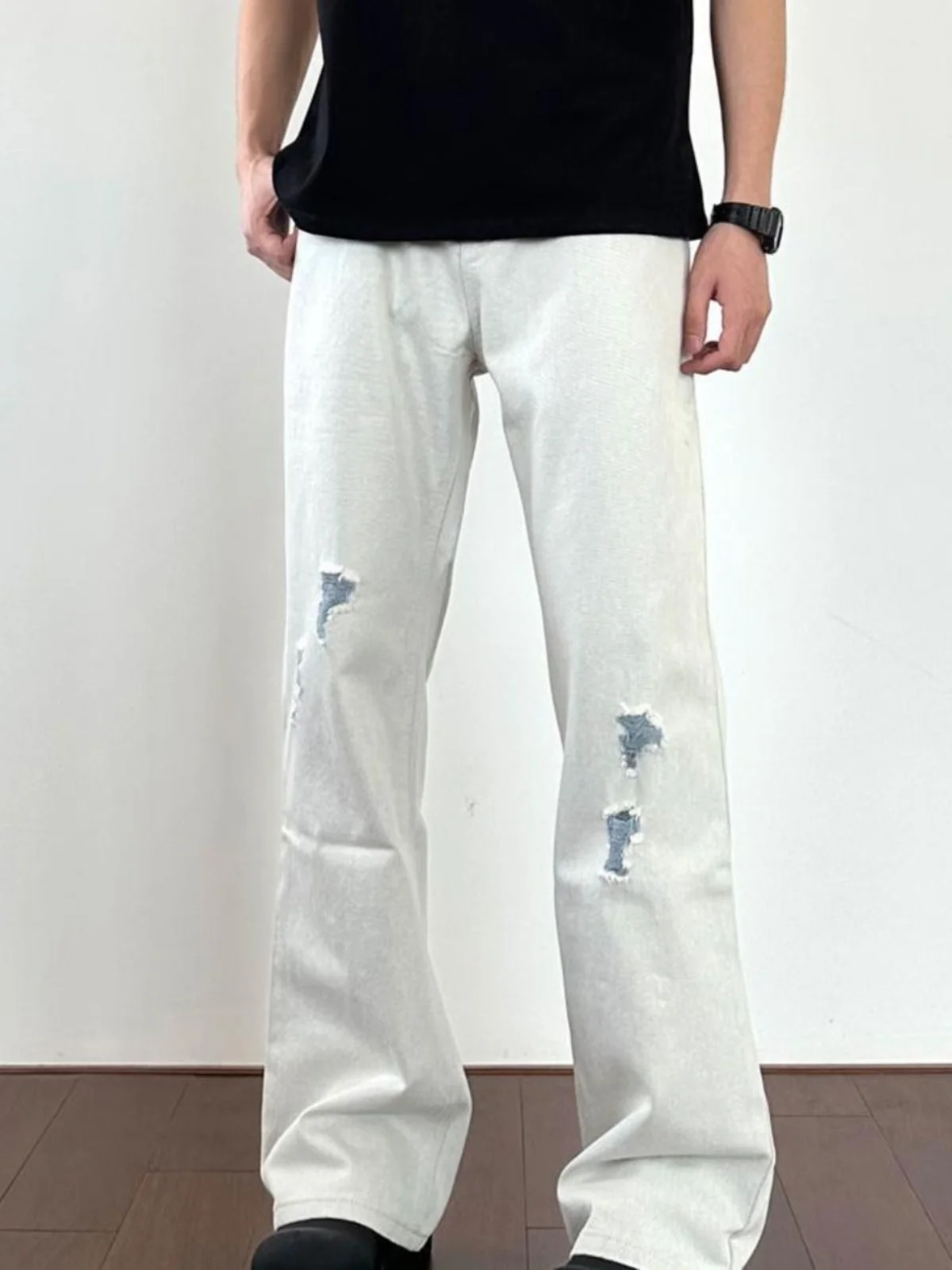 Retro American Waed Men's Jeans Spring Autumn Cleanfit Loose White ey Long Pants Bell Bot Casual Wear Youth Sle
Retro American Waed Men's Jeans Spring Autumn Cleanfit Loose White ey Long Pants Bell Bot Casual Wear Youth Sle