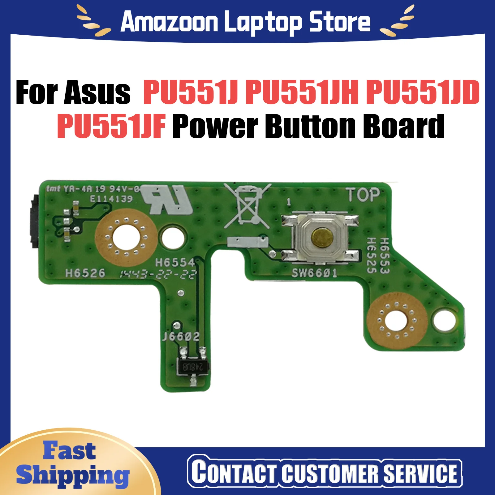 Для Asus PU551J PU551JH PU551JD PU551JF Pro551JA плата кнопки включения питания ноутбука 100% протестирована быстрая доставка
Для Asus PU551J PU551JH PU551JD PU551JF Pro551JA плата кнопки включения питания ноутбука 100% протестирована быстрая доставка