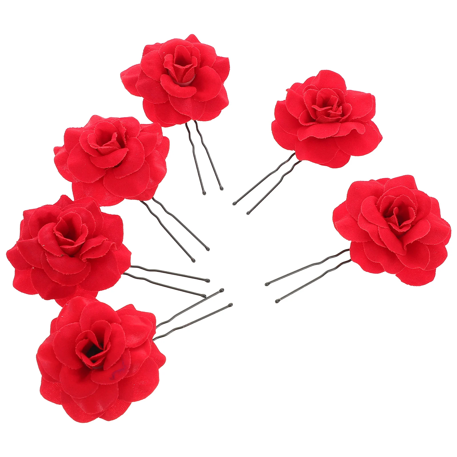 6 Pcs Rose Hairpins Bridal Flower Clips Women U Shape Secure Hairstyle Wedding Hanfu Costume Accessories
6 Pcs Rose Hairpins Bridal Flower Clips Women U Shape Secure Hairstyle Wedding Hanfu Costume Accessories