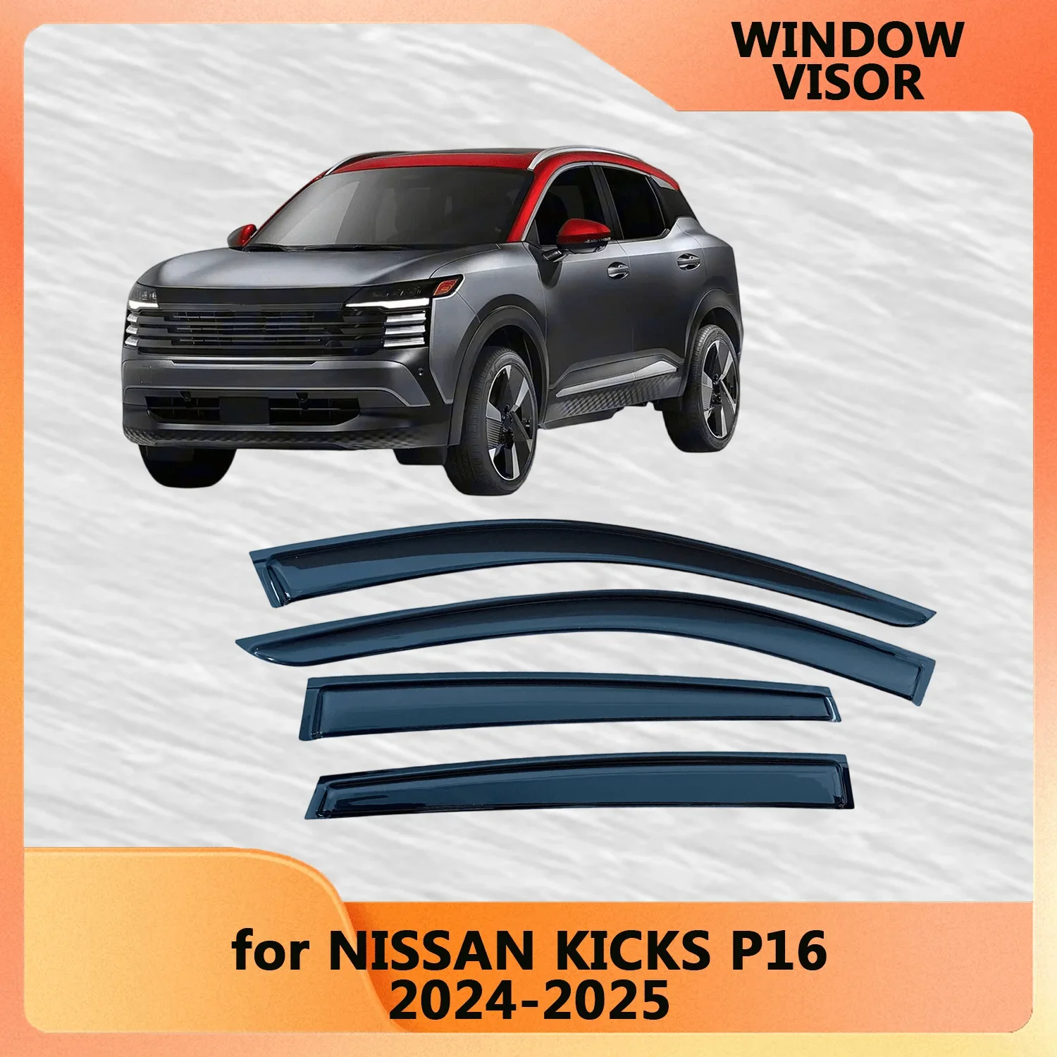 Window Visor for NISSAN KICKS P16 2024 2025 Wind Deflectors Rain Guards Door Visor Vent Shades Ventvisor Sun Rain
Window Visor for NISSAN KICKS P16 2024 2025 Wind Deflectors Rain Guards Door Visor Vent Shades Ventvisor Sun Rain