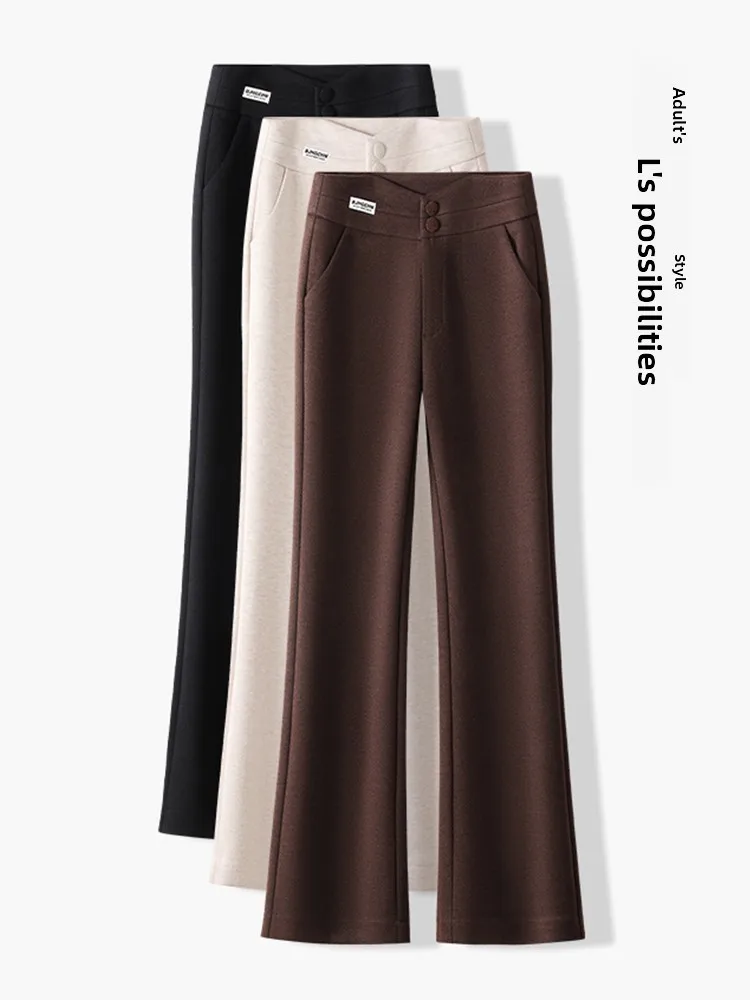 High Waist Woolen Micro Flared Pants Women's Autumn Winter New Style Acetate Wool Pants Slim Straight Leggings Korean Style
High Waist Woolen Micro Flared Pants Women's Autumn Winter New Style Acetate Wool Pants Slim Straight Leggings Korean Style