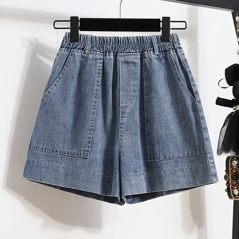 High Waist Wide Leg Short Jeans Pocket Elastic Slimming Summer plus Size Women's Fashion A-Line Denim Shorts
High Waist Wide Leg Short Jeans Pocket Elastic Slimming Summer plus Size Women's Fashion A-Line Denim Shorts