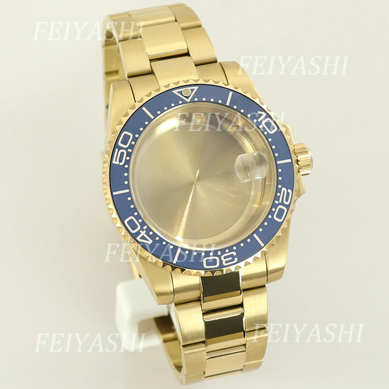 Gold 40mm NH35 Watch Case 20mm Bracelet 10ATM Waterproof For Seiko nh34 nh35 nh36 nh38 Miyota 8215 ETA 2824 Movement 28.5mm Dial
Gold 40mm NH35 Watch Case 20mm Bracelet 10ATM Waterproof For Seiko nh34 nh35 nh36 nh38 Miyota 8215 ETA 2824 Movement 28.5mm Dial