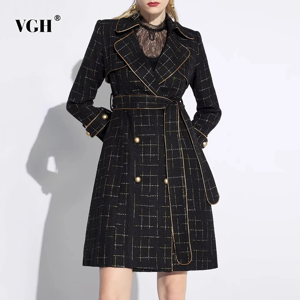 VGH Temperament Slimming Spliced Lace Up Solid Dresses For Women Lapel Long Sleeve High Waist Elegant Dress Female Fashion New
VGH Temperament Slimming Spliced Lace Up Solid Dresses For Women Lapel Long Sleeve High Waist Elegant Dress Female Fashion New