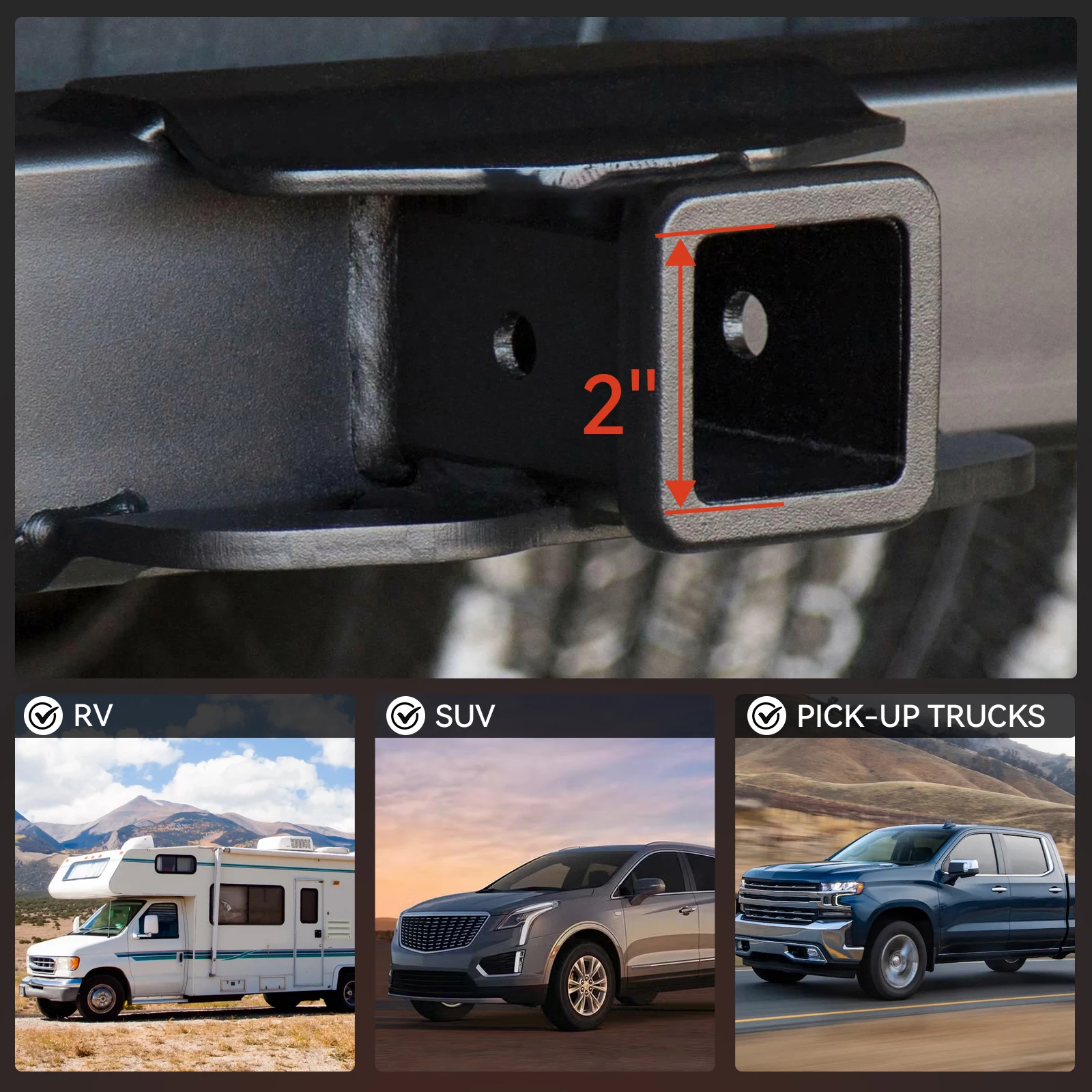 Car Trailer Receivers Hitch Reflector Plug Tube Safety Towing Bar Cover 2" Inch Red For Ford Toyota Jeep Nissan Chevrolet Dodge
Car Trailer Receivers Hitch Reflector Plug Tube Safety Towing Bar Cover 2" Inch Red For Ford Toyota Jeep Nissan Chevrolet Dodge