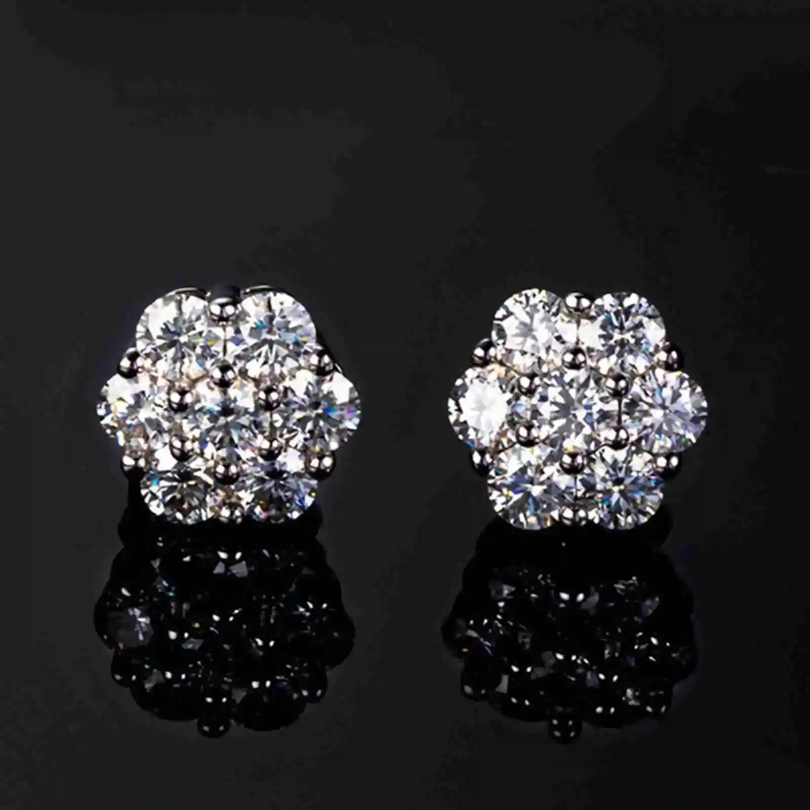 VVS Moissanite Diamond Stud GRA Certified Honeycomb 14K Gold Plated 925 Sterling Silver Flower Cluster Moissanite Earrings Men
VVS Moissanite Diamond Stud GRA Certified Honeycomb 14K Gold Plated 925 Sterling Silver Flower Cluster Moissanite Earrings Men