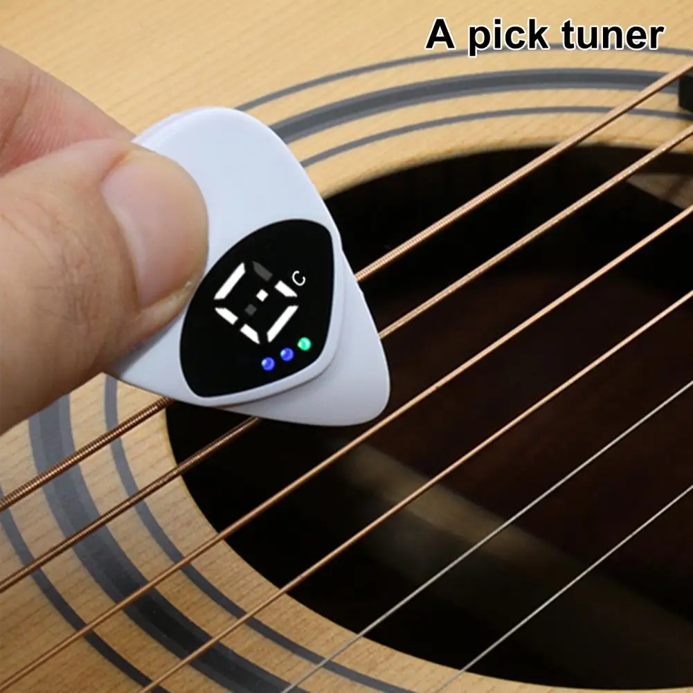 Guitar Tuner Pickup 2-in-1 Digital Guitar Pick with Led Screen Display 12 Equal Temperaments for Efficient for Guitarists
Guitar Tuner Pickup 2-in-1 Digital Guitar Pick with Led Screen Display 12 Equal Temperaments for Efficient for Guitarists