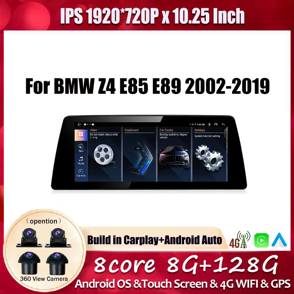 10.25‘’ 1920*720P HD Touch Screen For BMW Z4 E85 E89 2002-2019 Android Car Radio Multimedia Player DSP 4G WiFi Bluetooth
10.25‘’ 1920*720P HD Touch Screen For BMW Z4 E85 E89 2002-2019 Android Car Radio Multimedia Player DSP 4G WiFi Bluetooth