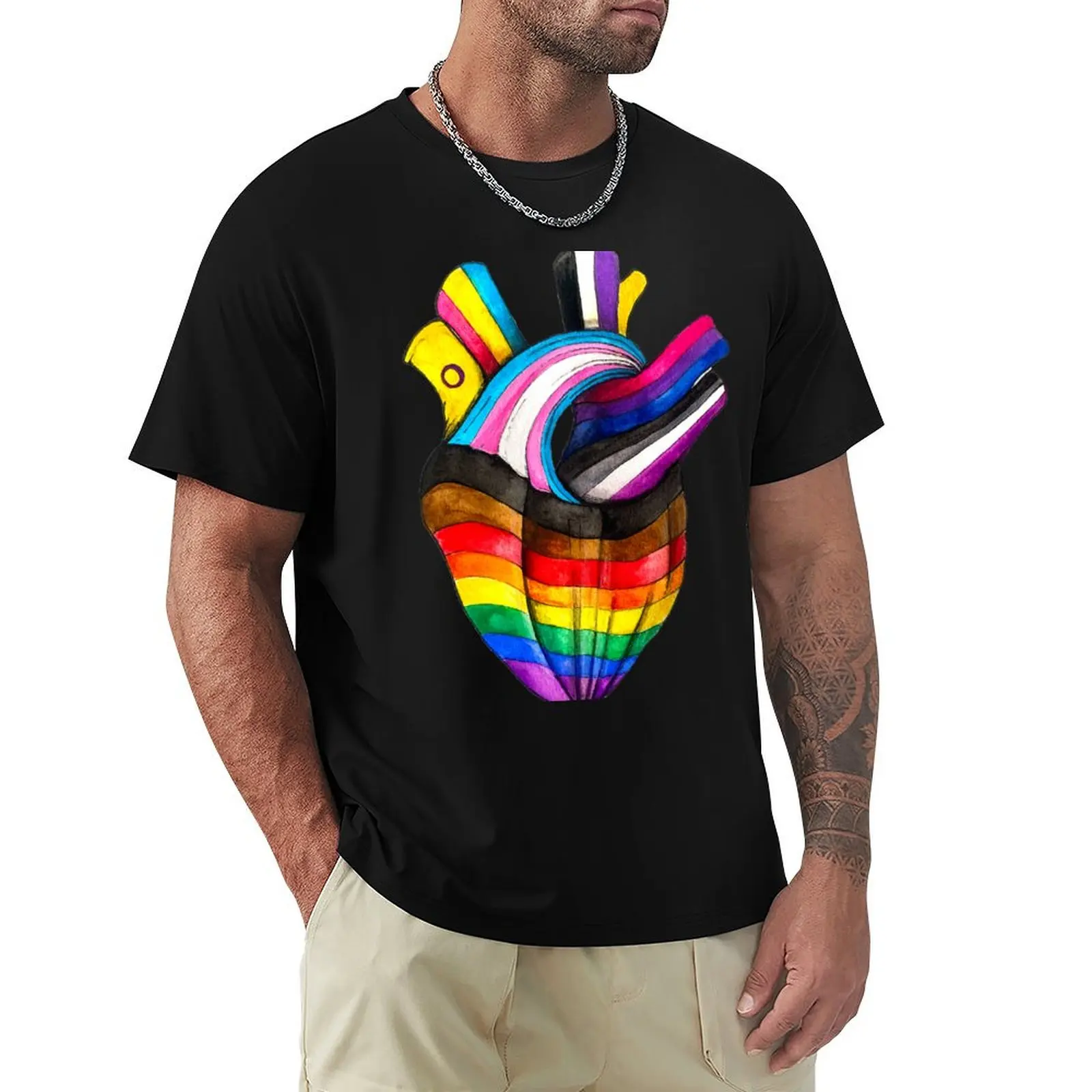 Pride Flag Heart T-Shirt Breathable Mesh Panel T-Shirt
Pride Flag Heart T-Shirt Breathable Mesh Panel T-Shirt