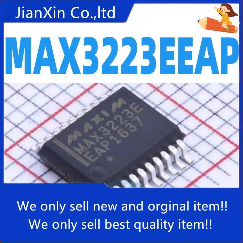 10 шт., 100% оригинальный новый трансивер MAX3223EEAP SSOP20, стандартный интерфейс IC MAX3223
10 шт., 100% оригинальный новый трансивер MAX3223EEAP SSOP20, стандартный интерфейс IC MAX3223