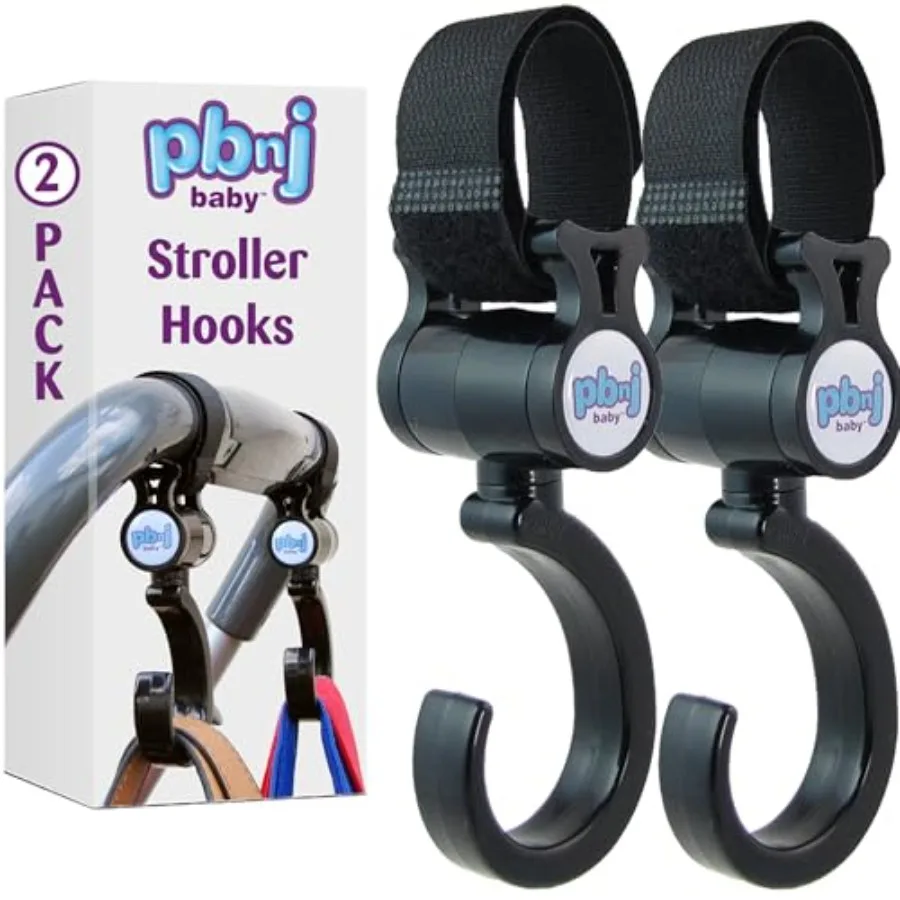 PBnJ baby Stroller Hooks 2 Pack Organizer Clip Travel Purse Shopping Diaper Bags
PBnJ baby Stroller Hooks 2 Pack Organizer Clip Travel Purse Shopping Diaper Bags