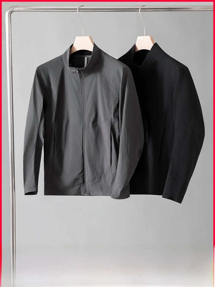 Waterproof Outdoor Men's Casual Jacket Windproof Taped Seams Stand Collar Leisure Coats Spring Season Nylon Spandex Blend
Waterproof Outdoor Men's Casual Jacket Windproof Taped Seams Stand Collar Leisure Coats Spring Season Nylon Spandex Blend