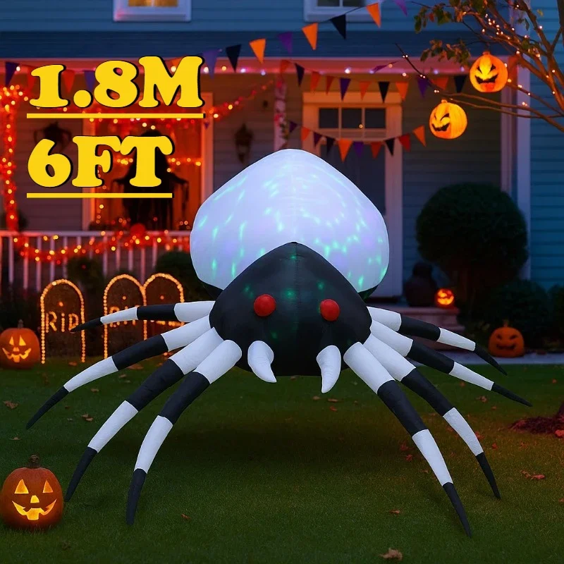 6FT Party & Holiday DIY Decorations Halloween Inflatable Toys Spider with Magic Light Blow Up for Outdoor Yard Lawn Garden Decor
6FT Party & Holiday DIY Decorations Halloween Inflatable Toys Spider with Magic Light Blow Up for Outdoor Yard Lawn Garden Decor