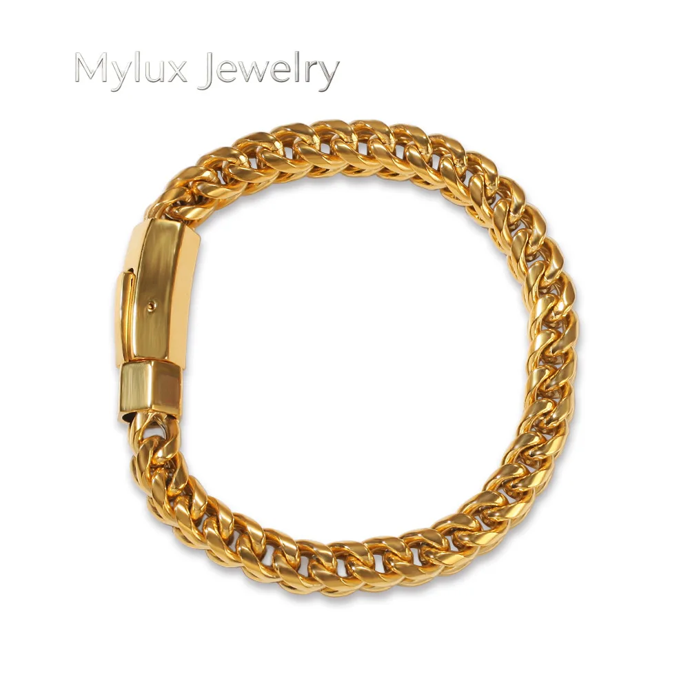 Mylux Jewelry Luxury 24K 9999 Pure Gold real gold Hip Hop Trendy Men's Bracelet
Mylux Jewelry Luxury 24K 9999 Pure Gold real gold Hip Hop Trendy Men's Bracelet