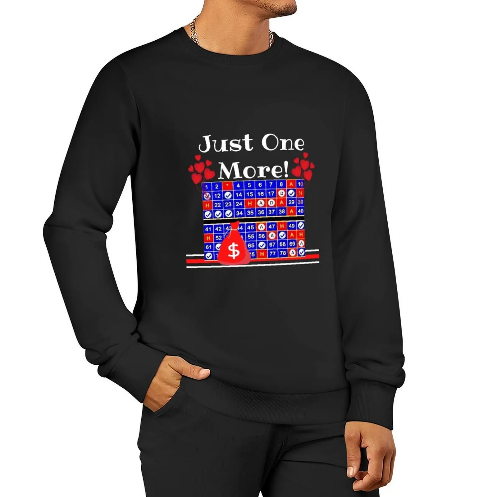 Keno Casino Gambler Just One More Time Pullover Hoodie mens clothes men sweatshirt
Keno Casino Gambler Just One More Time Pullover Hoodie mens clothes men sweatshirt