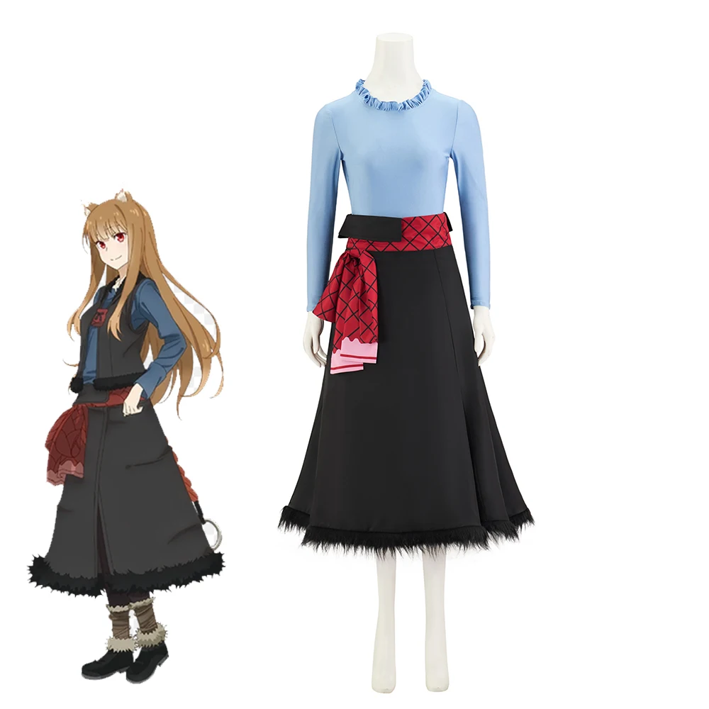 Spice and Wolf Holo Cosplay Costume Woman's Top Skirts Suit Halloween Stage Performance Outfit
Spice and Wolf Holo Cosplay Costume Woman's Top Skirts Suit Halloween Stage Performance Outfit