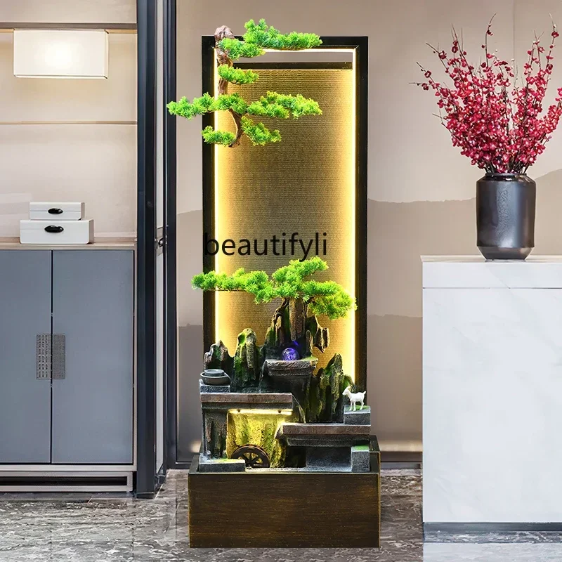 new styleFlow ornament circulating water living room large floor rockery water curtain wall office decoration
new styleFlow ornament circulating water living room large floor rockery water curtain wall office decoration