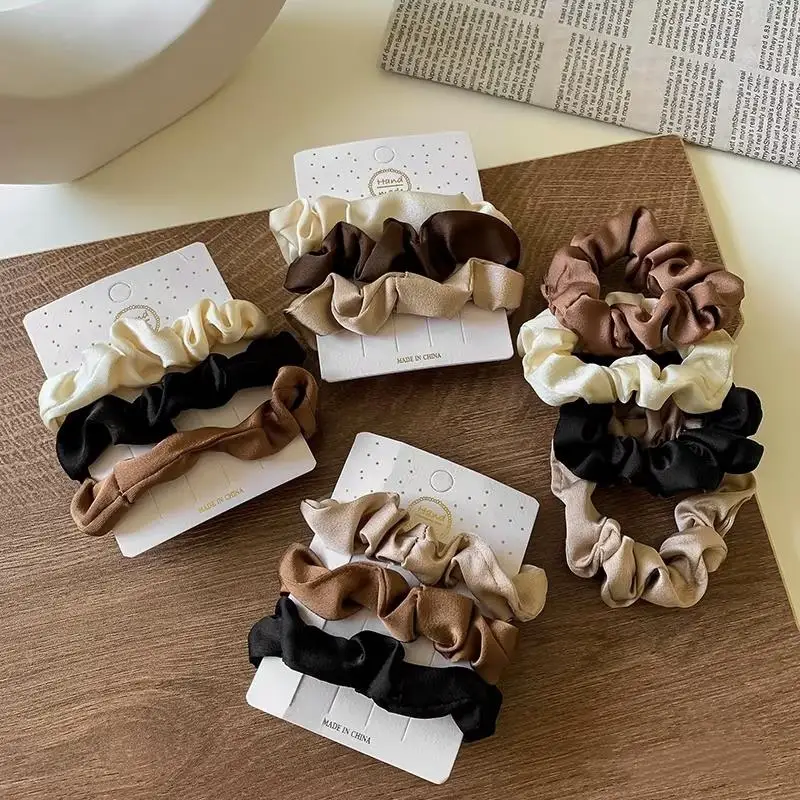 Coffee Colored Headband Silk Satin Scrunchies Women Solid Color Hair Rope Elegant Ponytail Holder Rubber Band Elastic Hair Ties
Coffee Colored Headband Silk Satin Scrunchies Women Solid Color Hair Rope Elegant Ponytail Holder Rubber Band Elastic Hair Ties