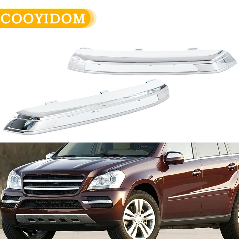 Car Front Bumper Daytime Running Lamp Chrome Trim Molding Cover For Mercedes Benz W164 GL350 450 2010-2012 1648840423 1648840323
Car Front Bumper Daytime Running Lamp Chrome Trim Molding Cover For Mercedes Benz W164 GL350 450 2010-2012 1648840423 1648840323