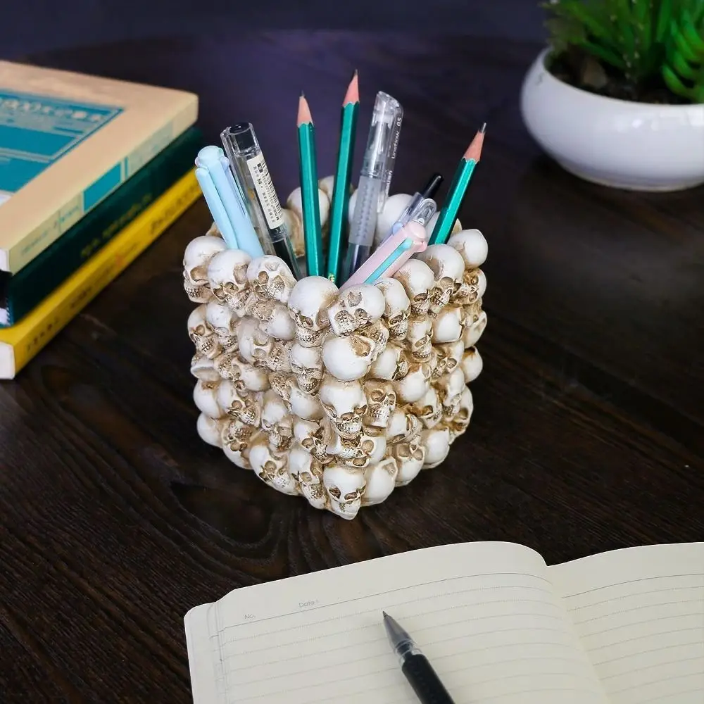 Desktop Storage box Skull Pen Holder Pen Pencil Holder Stationery Holder Desktop Organizer Desktop Pen Stand Resin Students
Desktop Storage box Skull Pen Holder Pen Pencil Holder Stationery Holder Desktop Organizer Desktop Pen Stand Resin Students
