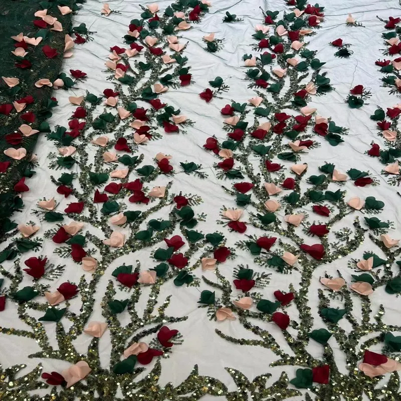 Unique Rounds Embroidered French Lace 5 Yards 3D Appliques Tulle Fabric African Inspired Garment Elegant High Quality TS9899
Unique Rounds Embroidered French Lace 5 Yards 3D Appliques Tulle Fabric African Inspired Garment Elegant High Quality TS9899
