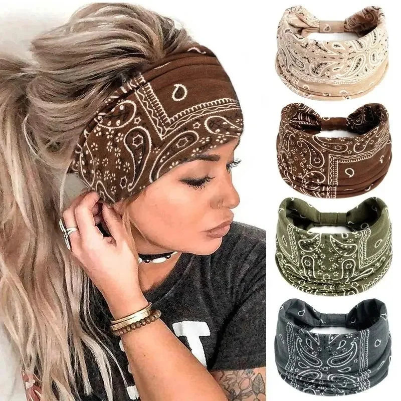 Boho Headbands for Women Vintage Paisley Wide Hairbands Large African Headwrap Elastic Non Slip Workout Sports Head Band Knotted Thick Turban Cotton Bandanas for Hair Accessories 4Pcs
Boho Headbands for Women Vintage Paisley Wide Hairbands Large African Headwrap Elastic Non Slip Workout Sports Head Band Knotted Thick Turban Cotton Bandanas for Hair Accessories 4Pcs