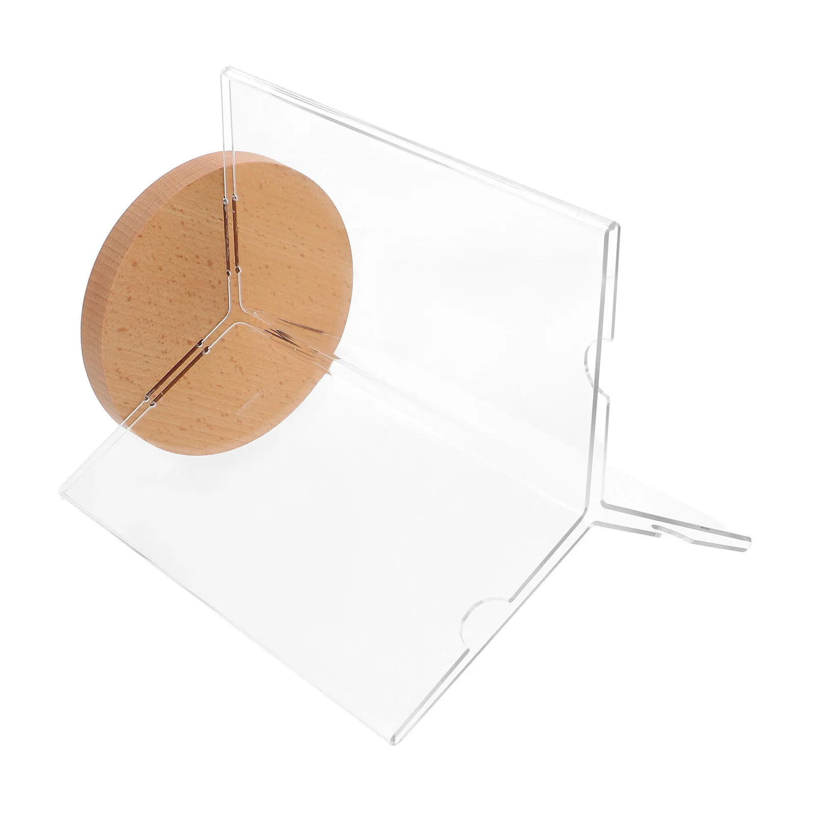 6-Side Rotating Acrylic Desktop Menu Display Stand with Stable Wood Base for Restaurants Trade Shows Exhibitions Vertical Sign
6-Side Rotating Acrylic Desktop Menu Display Stand with Stable Wood Base for Restaurants Trade Shows Exhibitions Vertical Sign