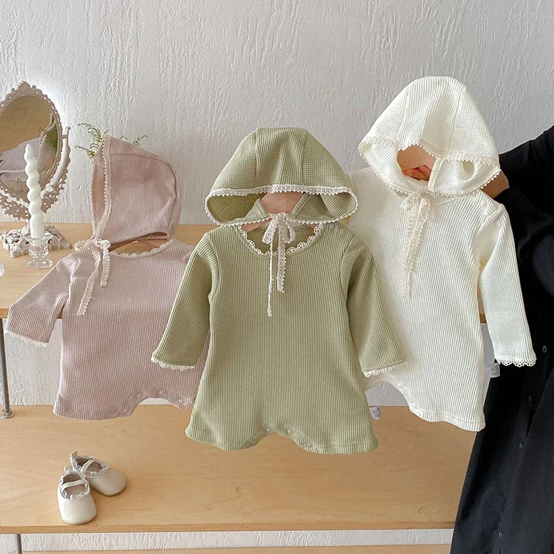 Новинка 2023 года, осенний комбинезон для маленьких девочек + шапка, вафельный хлопковый однотонный комбинезон с длинными рукавами для малышей, одежда для малышей 0-24 месяцев
Новинка 2023 года, осенний комбинезон для маленьких девочек + шапка, вафельный хлопковый однотонный комбинезон с длинными рукавами для малышей, одежда для малышей 0-24 месяцев