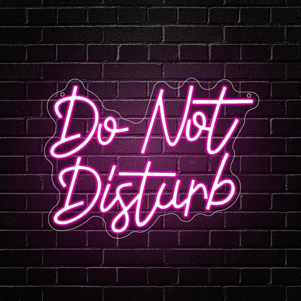 Do Not Disturb Neon Sign USB Dimmable LED Light for Bedroom Game Room Hotel Office Business Meeting Aesthetic Wall Decor Gifts
Do Not Disturb Neon Sign USB Dimmable LED Light for Bedroom Game Room Hotel Office Business Meeting Aesthetic Wall Decor Gifts