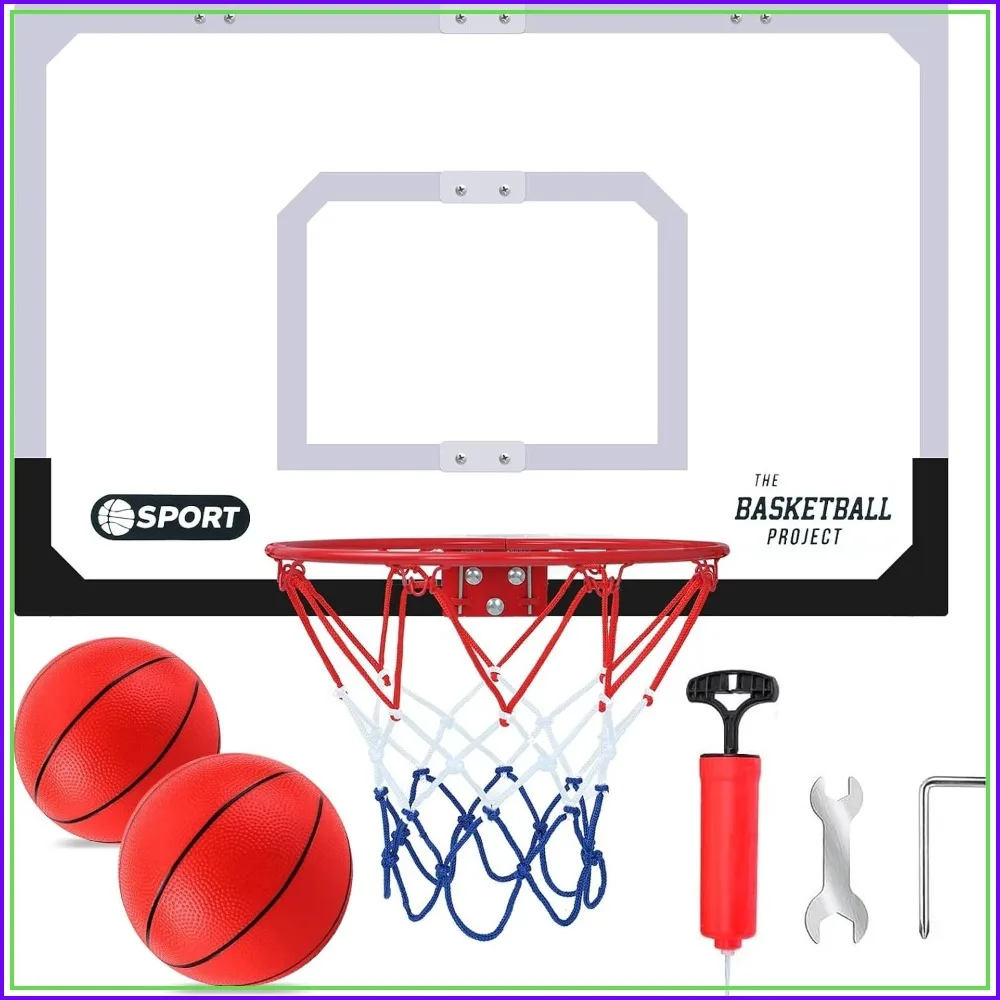 Pro Indoor Basketball Hoop - 26x17in Large, 2 Balls, Complete Set for Kids & Adults
Pro Indoor Basketball Hoop - 26x17in Large, 2 Balls, Complete Set for Kids & Adults