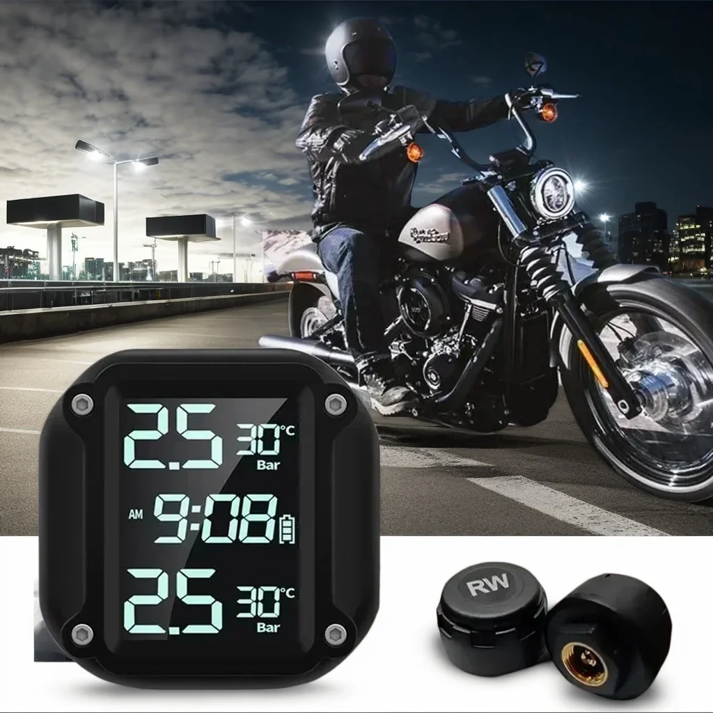 M5 Motorcycle Tire Pressure Monitor - Wireless Digital Display Detector for External Motorcycle Use Combination Kit
M5 Motorcycle Tire Pressure Monitor - Wireless Digital Display Detector for External Motorcycle Use Combination Kit
