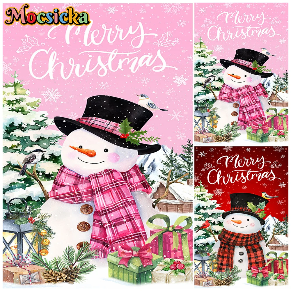 Mocsicka Red Pink Merry Christmas Backdrop Snowman Watercolor Winter Decor Banner Xmas Tree Holiday Party Photography Background
Mocsicka Red Pink Merry Christmas Backdrop Snowman Watercolor Winter Decor Banner Xmas Tree Holiday Party Photography Background