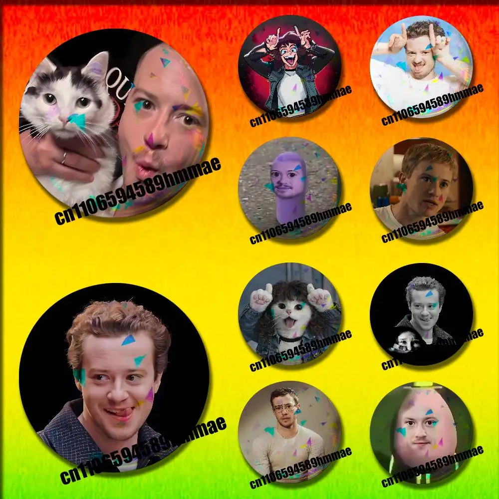 For Ornament 75mm British actor J-Joseph Quinn Cat Round Pins Insignia Badge Cover Cosplay Brooch Button
For Ornament 75mm British actor J-Joseph Quinn Cat Round Pins Insignia Badge Cover Cosplay Brooch Button