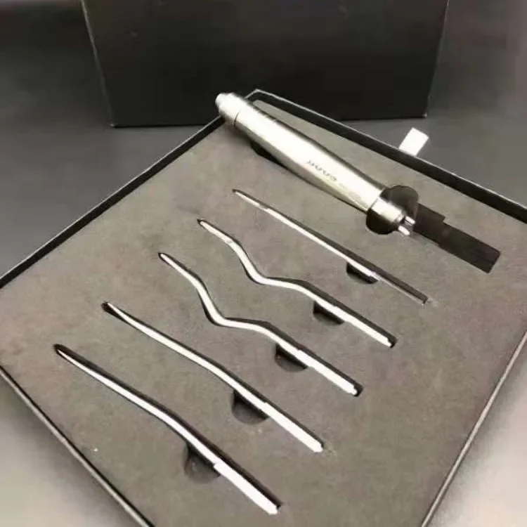 Dental Equipment Dental Tooth Extraction Surgery Instruments Turbine Pneumatic Elevator Set Tools with 5 Tips
Dental Equipment Dental Tooth Extraction Surgery Instruments Turbine Pneumatic Elevator Set Tools with 5 Tips